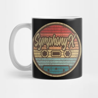 symphony x cassette retro circle Mug